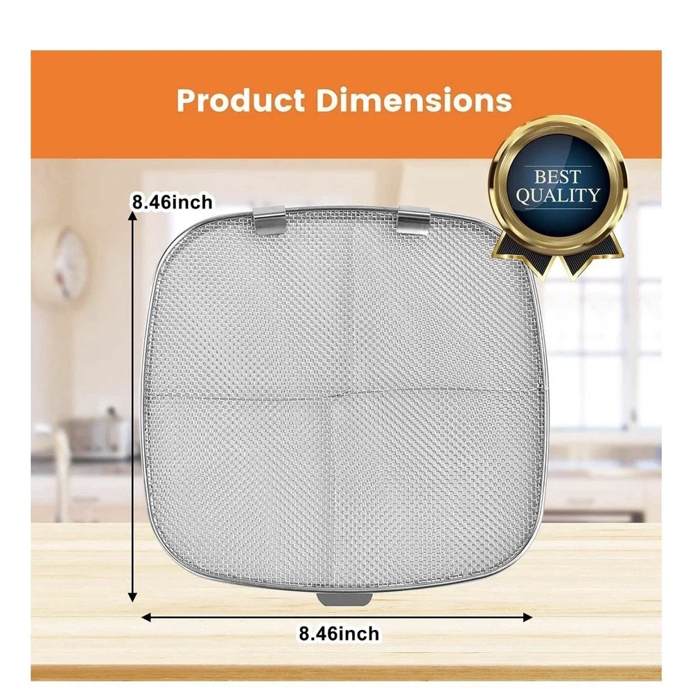 New Stainless Steel Splatter Shield for Ninja Foodi AG300, AG300C, AG301C, AG302